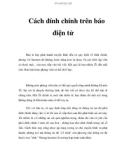 Cách đính chính trên báo điện tử