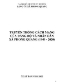 Ebook Truyền thống cách mạng của Đảng bộ và nhân dân xã Phong Quang (1949-2020)