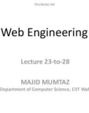 Web engineering: Lecture 23-28 - Majid Mumtaz