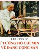 Bải giảng Tư tưởng Hồ Chí Minh - TƯ TƯỞNG HỒ CHÍ MINH VỀ ĐẢNG CỘNG SẢN