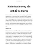 GIÁO TRÌNH KINH TẾ THỊ TRƯỜNG - Kinh doanh trong nền kinh tế thị trường