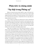 Phân tích và chứng minh 'Sự thật trong Phóng sự'