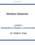 Wireless networks - Lecture 1: Introduction to Wireless communication