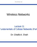 Wireless networks - Lecture 11: Fundamentals of cellular networks (Part 1)