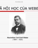 Bài giảng Xã hội học của Weber