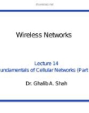 Wireless networks - Lecture 14: Fundamentals of cellular networks (Part 4)