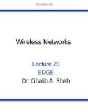 Wireless networks - Lecture 20: EDGE