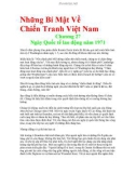 Những Bí Mật Về Chiến Tranh Việt Nam - Chương 27 Chương 27 Ngày Quốc tế lao động năm 1971