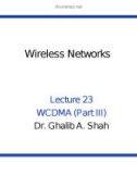 Wireless networks - Lecture 23: WCDMA (Part 3)