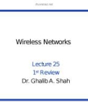 Wireless networks - Lecture 25: 1st review