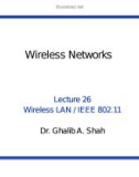 Wireless networks - Lecture 26: Wireless LAN/IEEE 802.11