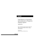 Final Report on Assessment Instruments for a Prospective Payment System