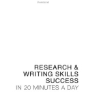 Ebook Research and writing skills: Success in 20 minutes a day - Part 1