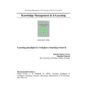 Learning paradigms in workplace e-learning research