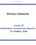 Wireless networks - Lecture 39: Bluetooth/Wireless personal area networks (WPAN)