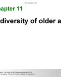 Lecture Human development - Family, place, culture (2nd edition) - Chapter 11: A diversity of older adults