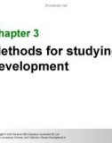 Lecture Human development - Family, place, culture (2nd edition) - Chapter 3: Methods for studying development