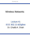 Wireless networks - Lecture 41: IEEE 802.15.4/ZigBee