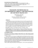 Changing Technological Environments: Impact and Influences on Youth in Thane City