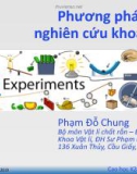 Bài giảng Phương pháp nghiên cứu khoa học - Bài 4: Kĩ năng thuyết trình và trình bầy poster