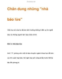 Chân dung những nhà báo lừa