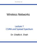 Wireless networks - Lecture 7: CSMA and spread spectrum