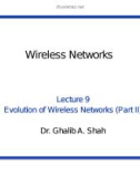 Wireless networks - Lecture 9: Evolution of wireless networks (Part 2)