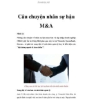 Câu chuyện nhân sự hậu M&A