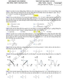 Đề thi thử Đại học lần 1 môn Vật lý (Mã đề 069) - Trường THPT Ngô Quyền