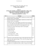 Đáp án đề thi tốt nghiệp cao đẳng nghề khóa 3 (2009-2012) - Nghề: Quản trị doanh nghiệp vừa và nhỏ - Môn thi: Lý thuyết chuyên môn nghề - Mã đề thi: ĐA QTDNVVN-LT06