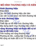 Bài giảng Chiến lược thương hiệu: Chương 3 - Trường Đại học Thương mại