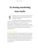 Xu hướng marketing trực tuyến