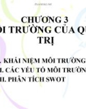 Bài giảng Quản trị học: Chương 3 - Trang Thành Lập