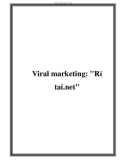 Viral marketing: Rỉ tai.net