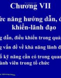 Bài giảng Quản trị học đại cương: Chương 7 - ThS. Trương Quang Vinh