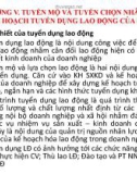 Bài giảng Quản trị nhân lực nâng cao: Chương 5 - TS. Nguyễn Tiến Mạnh