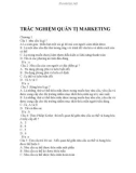 Trắc nghiệm quản trị marketing