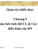 Chương 5 Phân tích tình thế CL & Các CL điển hình của DN