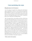 Làm marketing cho rượu