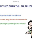 Bài giảng Kiến thức phân tích thị trường