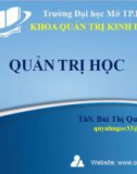 Bài giảng Quản trị học: Chương 2 - Bùi Thị Quỳnh Ngọc