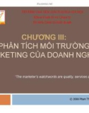 Bài giảng Marketing căn bản: Chương 3 - Phạm Thị Thanh Hương