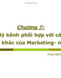 Bài giảng Quản trị kênh phân phối: Chương 7 – Phạm Văn Tuấn