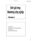 Bài giảng Marketing công nghiệp: Chương 4 - ThS. Trần Thị Ý Nhi