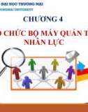 Bài giảng Quản trị nhân lực căn bản - Chương 4: Tổ chức bộ máy quản trị nhân lực (Chương trình Sau đại học)