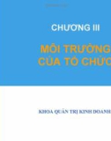 Bài giảng Quản trị học - Chương 3: Môi trường tổ chức