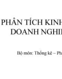 Bài giảng Phân tích kinh tế doanh nghiệp - Chương 0: Mở đầu