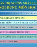 Quản trị nguồn nhân lực