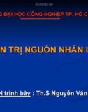 Bài giảng quản trị nguồn nhân lực - ĐH Công Nghiệp Tp.HCM