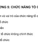 Bài giảng Quản trị học - Chương 5: Chức năng tổ chức